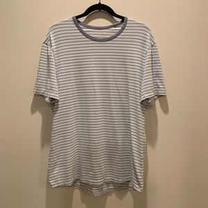 lululemon white & gray short sleeve tee shirt